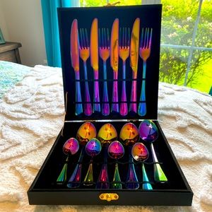 Rainbow Silverware Set